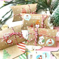 Christmas Cartoon Style Snowman Kraft Paper Party Street Gift Wrapping Supplies main image 5
