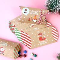 Christmas Cartoon Style Snowman Kraft Paper Party Street Gift Wrapping Supplies main image 3