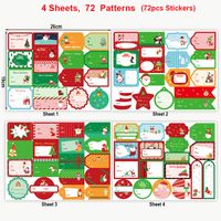 Snowman Party Christmas Copper Plate Sticker Cartoon Style Stickers main image 6