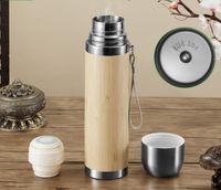 Chinoiserie Elegant Solid Color Stainless Steel Thermos Cup main image 1