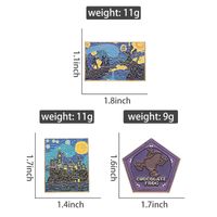 Cartoon Style Cowboy Style Animal Letter Starry Sky Alloy Stamping Stoving Varnish Plating Unisex Brooches main image 10