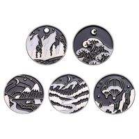 Cartoon Style Cowboy Style Animal Letter Starry Sky Alloy Stamping Stoving Varnish Plating Unisex Brooches main image 8