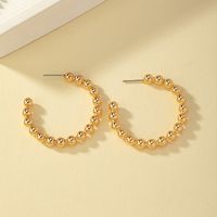 Wholesale Jewelry Ig Style Casual Commute Geometric Round Alloy Ferroalloy 14k Gold Plated Plating Ear Studs main image 3