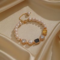 Elegant Luxurious Geometric Copper Plating 18k Gold Plated Bracelets Necklace main image 2