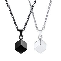 Simple Style Classic Style Geometric 304 Stainless Steel Plating Men's Pendant Necklace Necklace Pendant main image 2