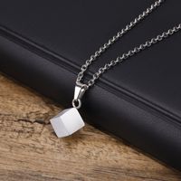Simple Style Classic Style Geometric 304 Stainless Steel Plating Men's Pendant Necklace Necklace Pendant main image 3