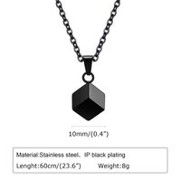 Simple Style Classic Style Geometric 304 Stainless Steel Plating Men's Pendant Necklace Necklace Pendant sku image 3