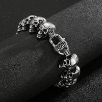 Punk Skull Titanium Steel Bracelets Necklace main image 3