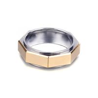 Hip-Hop Geometric Stainless Steel Plating 18K Gold Plated Men's Rings main image 5