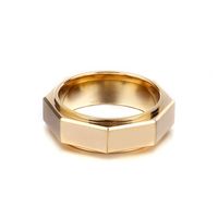 Hip-Hop Geometric Stainless Steel Plating 18K Gold Plated Men's Rings main image 2