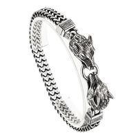 Punk Simple Style Wolf Stainless Steel Men's Bracelets main image 5
