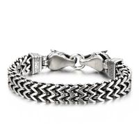 Punk Simple Style Wolf Stainless Steel Men's Bracelets main image 2