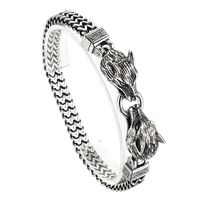 Punk Simple Style Wolf Stainless Steel Men's Bracelets sku image 1