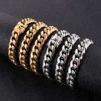 Punk Streetwear Geometric Titanium Steel Bracelets Necklace main image 1