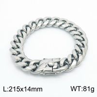 Punk Streetwear Geometric Titanium Steel Bracelets Necklace sku image 3