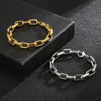 Vintage Style Punk Geometric Titanium Steel Bracelets Necklace main image 2
