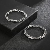 Rock Streetwear Geometric Titanium Steel Bracelets Necklace main image 2