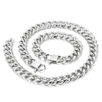Vintage Style Punk Streetwear Geometric Titanium Steel Bracelets Necklace main image 5