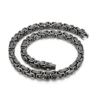 Titan Stahl Punk Strassenmode Geometrisch Armbänder Halskette sku image 7