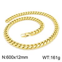 Stainless Steel 18K Gold Plated Simple Style Geometric Bracelets Necklace sku image 6