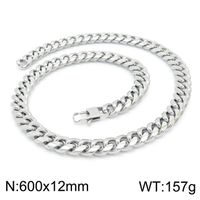Stainless Steel 18K Gold Plated Simple Style Geometric Bracelets Necklace sku image 4