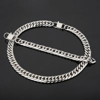 Hip-hop Retro Solid Color Titanium Steel Men's Bracelets Necklace main image 5