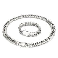 Hip-hop Retro Solid Color Titanium Steel Men's Bracelets Necklace main image 2