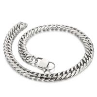 Hip-hop Retro Solid Color Titanium Steel Men's Bracelets Necklace sku image 2