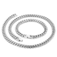 Titanium Steel 18K Gold Plated Classic Style Chain Solid Color Bracelets Necklace main image 5