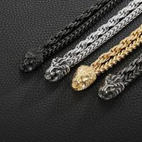 Classic Style Solid Color Titanium Steel Men's Bracelets main image 3