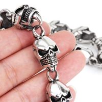 Punk Skull Titanium Steel Men's Necklace main image 3