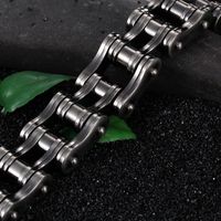 Punk Solid Color Titanium Steel Chain Men's Bracelets main image 4