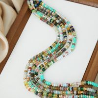 Elegant Colorful Natural Stone Beaded Plating 18k Gold Plated Necklace main image 4