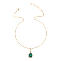 Simple Style Water Droplets Zircon Alloy Wholesale Pendant Necklace main image 3