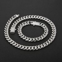Rock Streetwear Geometric Titanium Steel Plating 18K Gold Plated Men's Bracelets Necklace main image 1