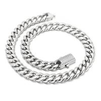 Rock Streetwear Geometric Titanium Steel Plating 18K Gold Plated Men's Bracelets Necklace sku image 3
