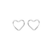 1 Pair Commute Pentagram Heart Shape Polishing Plating Stainless Steel 18K Gold Plated Earrings main image 7