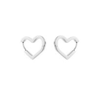 1 Pair Commute Pentagram Heart Shape Polishing Plating Stainless Steel 18K Gold Plated Earrings main image 3