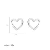 1 Pair Commute Pentagram Heart Shape Polishing Plating Stainless Steel 18K Gold Plated Earrings sku image 5