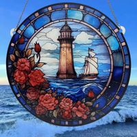 Cartoon Style Artistic Lighthouse Arylic Pendant Artificial Decorations main image 5