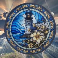 Cartoon Style Artistic Lighthouse Arylic Pendant Artificial Decorations main image 1