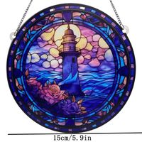 Cartoon Style Artistic Lighthouse Arylic Pendant Artificial Decorations main image 3