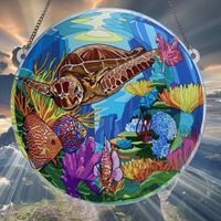 Cartoon Style Marine Style Tortoise Fish Arylic Pendant Artificial Decorations main image 4