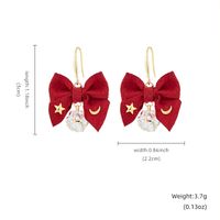 1 Pair Simple Style Bow Knot Plating Inlay Copper Zircon Silver Plated Drop Earrings Earrings main image 5