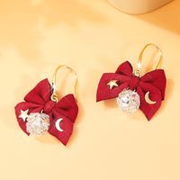 1 Pair Simple Style Bow Knot Plating Inlay Copper Zircon Silver Plated Drop Earrings Earrings main image 1