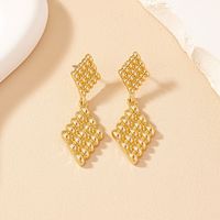 1 Pair Vintage Style Geometric Solid Color Plating Alloy Drop Earrings main image 5