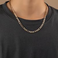 Vintage Style Geometric Solid Color Metal Plating Chain Unisex Necklace main image 1