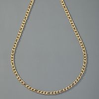 Vintage Style Geometric Solid Color Metal Plating Chain Unisex Necklace main image 3