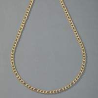Vintage-stil Geometrisch Einfarbig Metall Überzug Kette Unisex Halskette main image 3