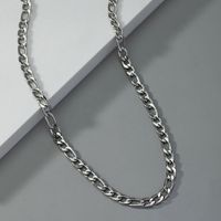 Vintage Style Geometric Solid Color Metal Plating Chain Unisex Necklace main image 6